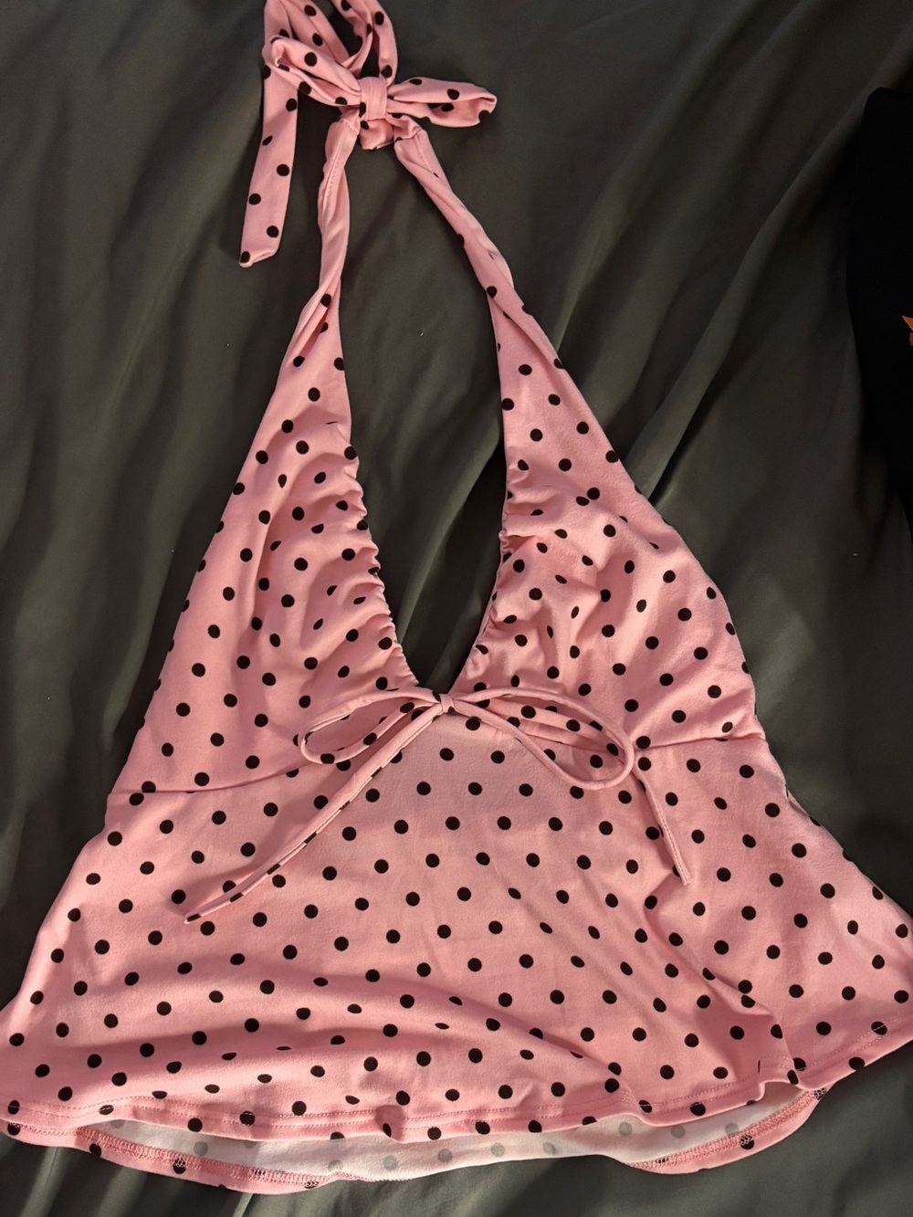 Pink Polka Dot Halter Tank Top - Soft Women’s Summer Top